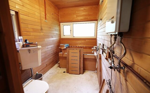 浴室とトイレが一緒になっています